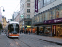 animation: modern tramway at landstrasse