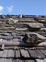 traditional roofing shingles, fastened with rocks. 2008-09-28, Sony F828. keywords: museum tiroler bauernhöfe, museum of tyrolean farms