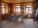 an old classroom. 2008-09-28, Sony F828. keywords: museum tiroler bauernhöfe, museum of tyrolean farms