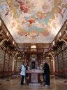 the library of world famous stift melk (melk abbey)