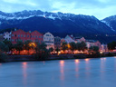 a view of mariahilf and the inn river, innsbruck