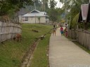 walking through malenge village