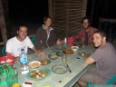 joao, brigitte, miguel and math at dinner.