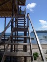 stairs to the restaurant.