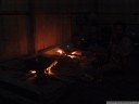 the fireplace, sunset cottage restaurant. it's unbelievable how fast and good one can cook with a wood stove!