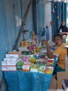 the village's pharmacy, at sunday market. wakai is about the biggest settlement in the togean islands.