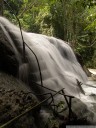 a particularly wet stairway at air terjun salopa (salopa waterfalls)