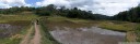 panorama: geflutete reisfelder in buntao, tana toraja. || foto details: 2011-09-12 01:14:36, near rantepao, tana toraja, sulawesi, indonesia, DSC-F828.