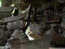 ancient coffins and tau tau - torajan cave grave. 2011-09-12 07:46:09, DSC-F828.