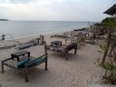 beachfront seating at diana bar. this can be found virtually everywhere on gili meno