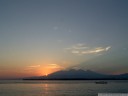 sunrise behind the gunung rinjani massive. 2011-09-19 08:17:21, DSC-F828.