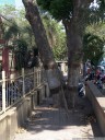 sidewalk in mataram (lombok's capital). not exactly barrier free.. 2011-09-20 12:45:33, DSC-F828.