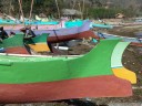 colourful sasak fishing boats