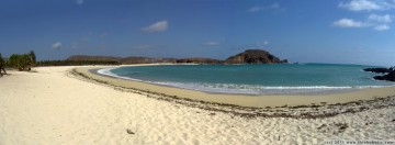 panorama: the beach at batu kotak, near kuta