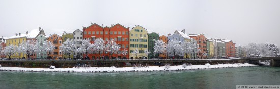 panorama: mariahilf, innsbruck's most beautiful houses in winter