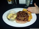 dinner: a giant costa rican steak not far from the volcano