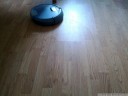 the result of a good wiping run: a clean, almost dry floor (scooba 385 review)