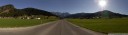 panorama: blick auf gosau und den schroffen gosau kamm. || foto details: 2012-04-28 07:43:18, gosau, austria, DSC-F828.