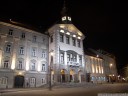 ljubljana town hall at night