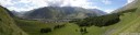 view of kazbegi/stepantsminda and mount kazbek. 2012-07-14 05:41:31, DSC-F828.