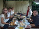 another birthday dinner - michi, anton, sandra, tom and math