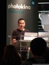 eric cheng talks lytro and living pictures. 2012-09-20 02:19:45, DSC-F828.