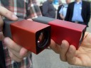 beautiful: the limited edition brushed metal finish orange camera model that was given out to some of the very first lytro employees