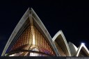 sydney opera house at night