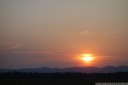 sunset over the blue mountains