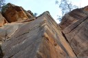 rock climbing at mt piddington, blue mountains