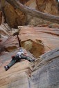 john climbs sincerity, mt piddington, blue mountains. 2012-11-18 01:07:09, DSC-RX100.