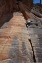 carrie climbs hope, mt piddington, blue mountains. 2012-11-18 02:33:17, DSC-RX100.