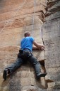 harry tries the finger-jam - hope, mt. piddington, blue mountains. 2012-11-18 02:46:04, DSC-RX100.