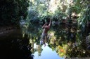 a tropical water hole and a swinging rope. what more does one need? (photo: danielle creek)