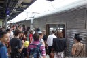 the chosen train arrives