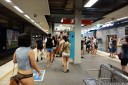 changing platforms - sydney no pants subway ride 2013