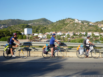 almost drove onto the autopista - no bikes allowed