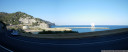 panorama: amazing coastal road at garraf, south of barcelona