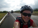 cycling on the N-340 towards alcala de chivert