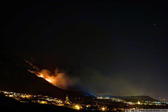 forest fires in absam, austria (2014-03-20)