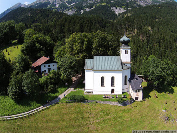 romediuskirche thaur from above (thaur, austria)