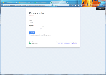 in a new tab, enter your form URL and submit two sets of example data. this will result in two new rows in your spreadsheet.