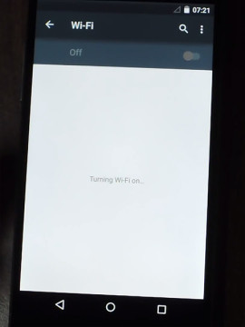 how i fixed the problem of a nexus 5 being stuck in "turning on wifi" [solution]