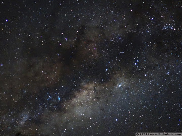 night sky panorama: the milky way, seen from toorale national park in the australian outback [detail crop]