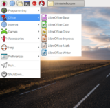 office - raspberry pi: raspbian jessie start menu screenshots