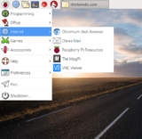 internet - raspberry pi: raspbian jessie start menu screenshots