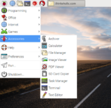 accessories - raspberry pi: raspbian jessie start menu screenshots